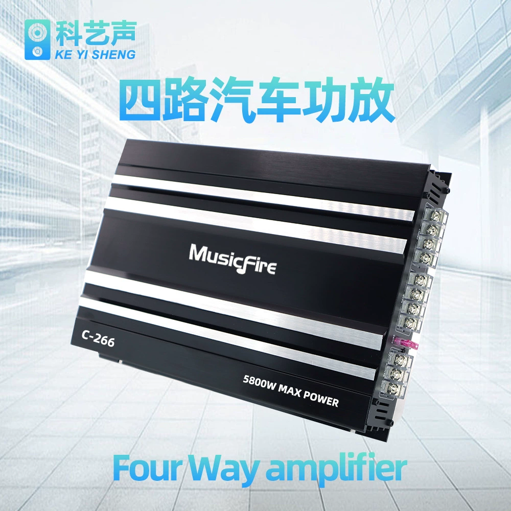 C-266 усилитель мощности автомобильный аудио высокой мощности 4-канальный четырехканальный усилитель мощности высокое качество 12 В автомобильный усилитель мощности