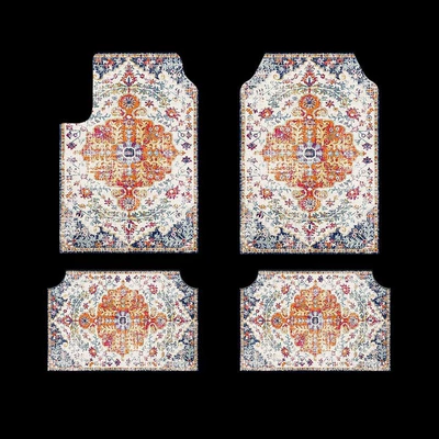 Avtomobil döşəmə paspasları – Cross-Border Bohemian Car Floor Mats - mjxqcd91-6-4434cm4468cm-two-pairs-four-pieces-in-total