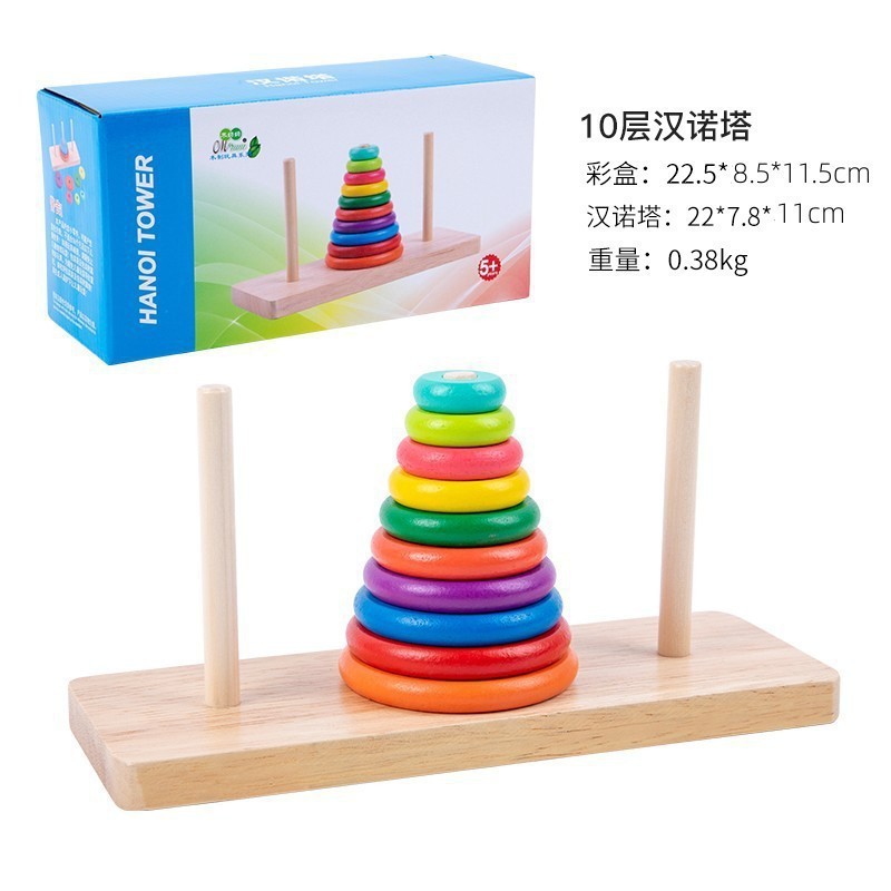 Weiweihu Cognitive Jenga Jenga Jenga Juego de círculo de rompecabezas de educación temprana para bebés