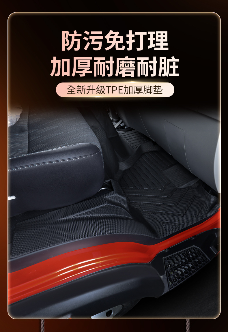 FAW Jiefang J6V/J6G full-coverage floor mats, specialized TPE carpet mats for truck cabs, decorative accessories collection