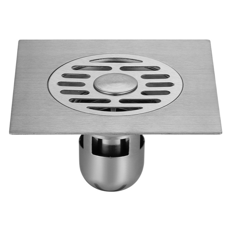 Desagüe de piso de acero inoxidable de 5 pulgadas engrosado 15CM ducha Desagüe de piso de gran desplazamiento DN110 Hotel ingeniería Desagüe de piso