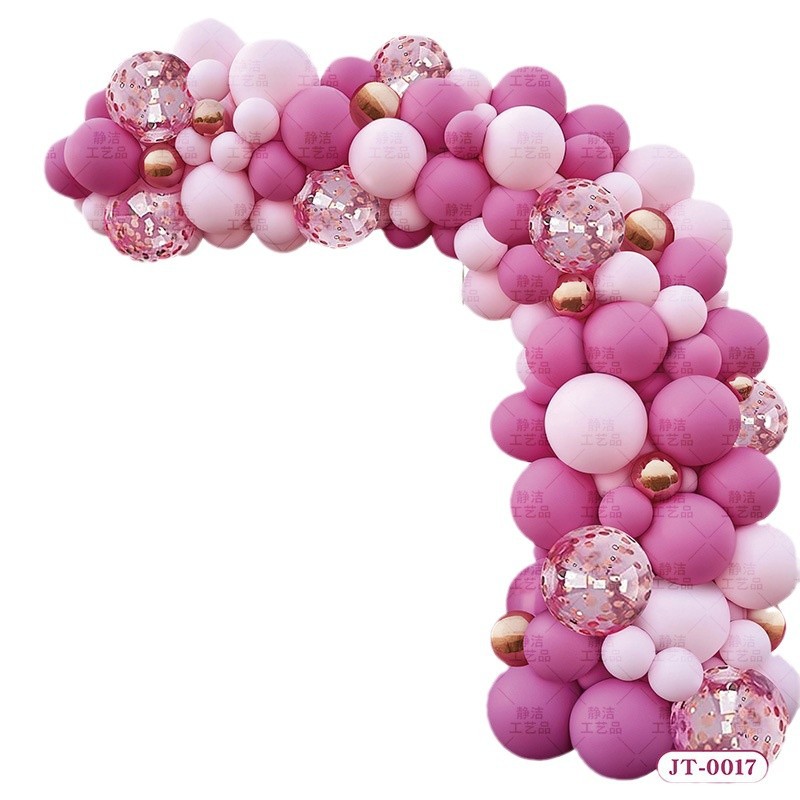 Juego de arco de cadena de globo, decoración de la escena, ambiente de alto nivel, decoración de la fiesta de cumpleaños de apertura, paquete de aniversario