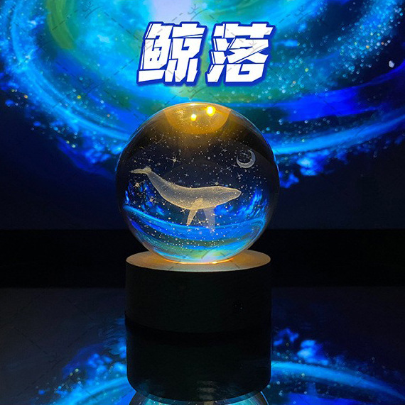 Creativo 3D Spaceman bola de cristal caja música base luminosa escritorio decoración del hogar pareja regalo cumpleaños será vendido