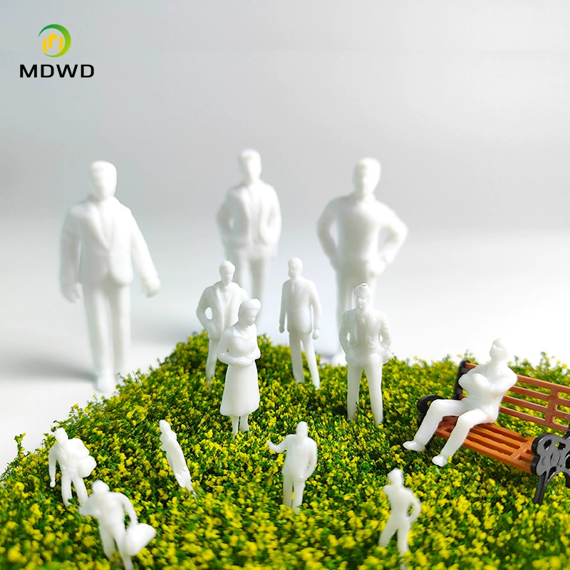 DIY ручной работы песочницы строительная модель материала миниатюрное поле пейзаж мини-симулятор персонажа кукла белый злодей