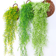 金鐘柳壁掛け客間壁面装飾緑植花藤吊り藤条植物偽花藤蔓クロスボーダー