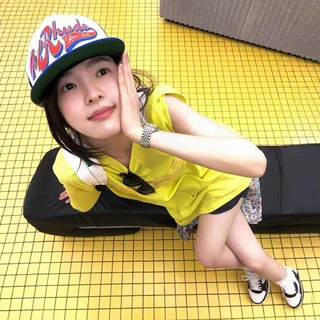 识亦·XH 韩系章若楠同款字母短袖T恤东大门夏季新款圆领显瘦上衣