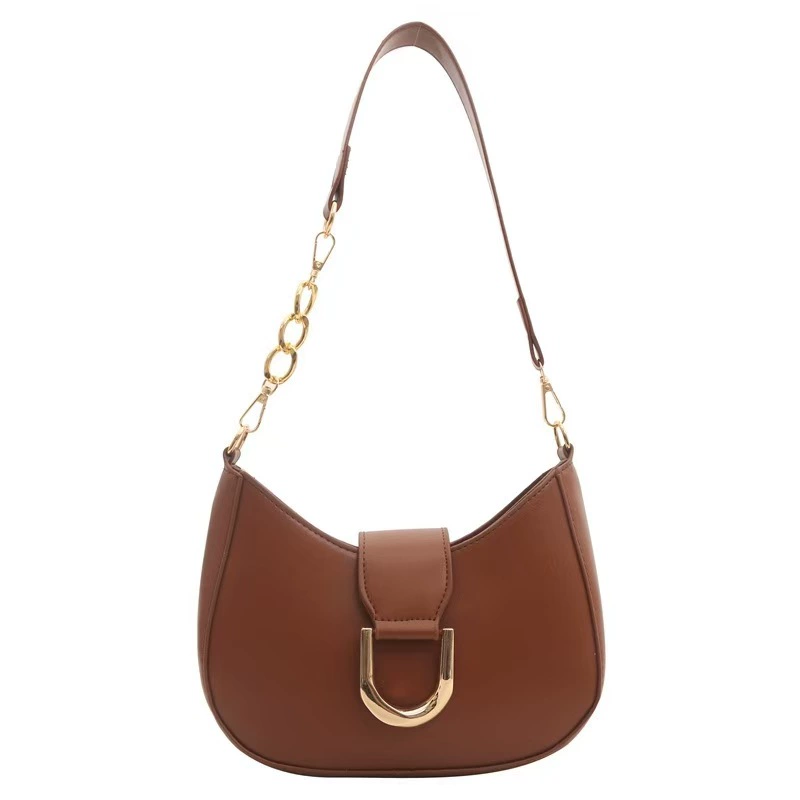 Shoulder bag, one‑shoulder underarm bag, gold hardware, lightweight 0.241 kg