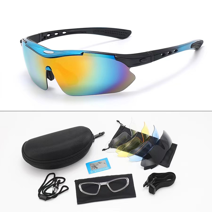 Gafas Polarizadas de Ciclismo 0089 Set de 5 Lentes de ABS, para Deportes al Aire Libre