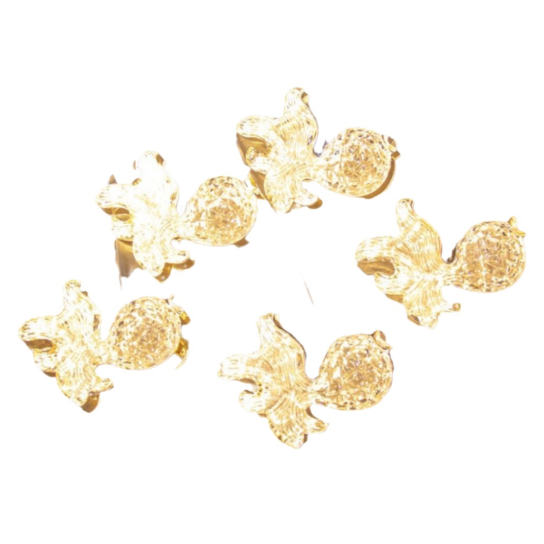 Colgante de cinco peces dorados lámpara de bodas hotel centro comercial ventanas de diseño de props decoración lámpara led luz LED