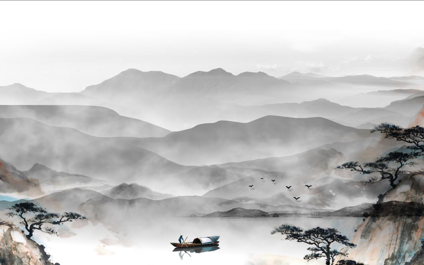 新中式 山水画 