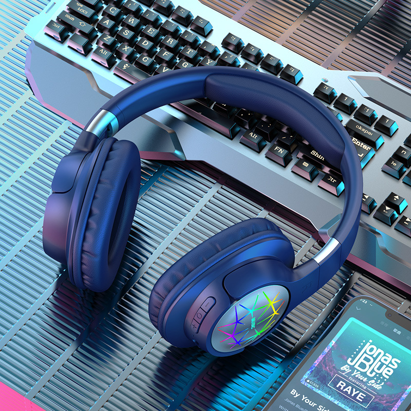 Beliebte LED-Kopfhörer mit Bluetooth von Huaqiangbei, kabellose Spielekonsole Sport E-Sport Gaming-Headset mit langer Akkulaufzeit - 9