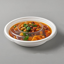 Y350Y450圆形美式餐盒外卖打包盒小碗菜塑料盒PP可加热一次性餐盒