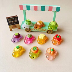 カラー立体夜光野菜果物大亀樹脂diyアクセサリー