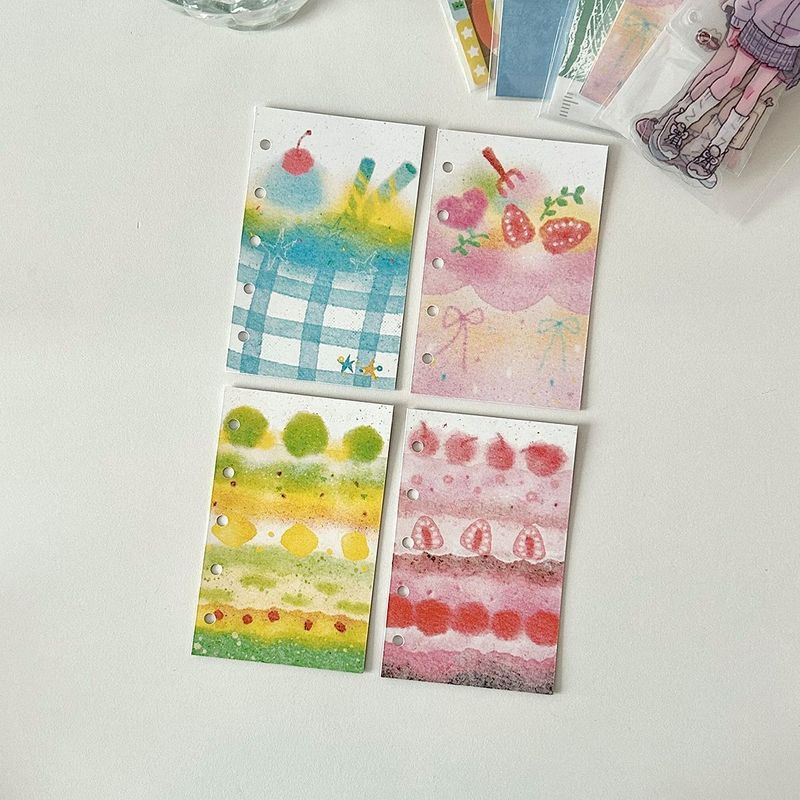 哇卡哇卡迷你索引分隔页3孔M5/A7/A6 双面便签纸内页活页替芯手账|undefined