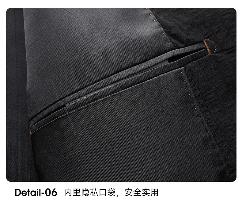 Áo vest nam mỏng dáng thon kẻ caro, tay dài một hàng hai nút, chất liệu co giãn không cần ủi — Caro đen chi tiết 22