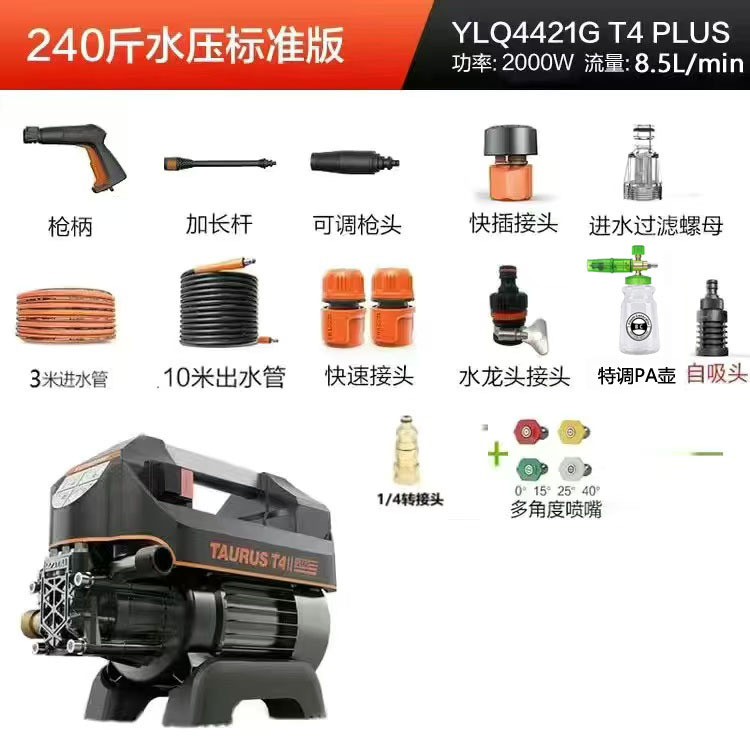 Xǐchējī – 2000W Brushless High pressure car wash water gun - new-2000w-4421pa-foam-cannonboost-nozzle
