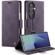 适用三星Z Fold7插卡手机壳小牛纹手机皮套超纤zfold7翻盖保护套