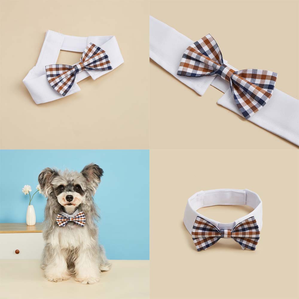 Tanpopo fabricante nuevo producto hermosa pajarita de perro mascota ajuste de velcro accesorios para mascotas pajarita de gato