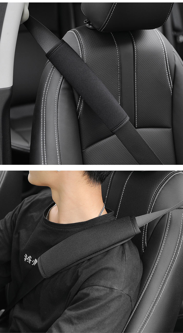 Car Seat Belt Protective Cover, Universal Ice Silk Shoulder Pads, Anti-Slip, Anti-Sweat, Relieve Fatigue
