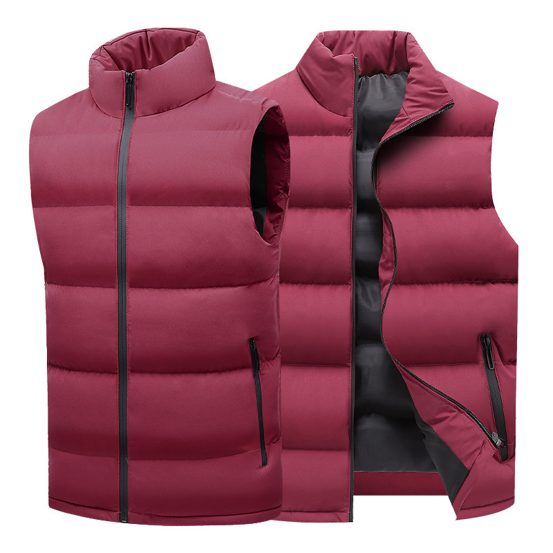 Cross-border Large Size Casual Men's wish Vest Men's Autumn and Winter Warm down Cotton Vest Aliexpress ebay Manufacturer