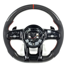 适用于奔驰AMG A/C/E/G级C205 W166 W167 W213老改新碳纤维方向盘