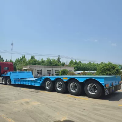 Ağır yük qoşquları heavy-duty folding goose-neck trailer