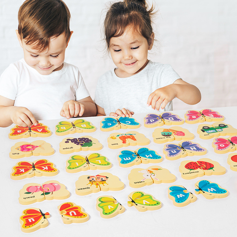 Enseñanza temprana de palabras para niños pequeños, reconocimiento magnético, rompecabezas, tablero cognitivo, niños y niñas de 1 a 3 años, juguetes educativos para bebés