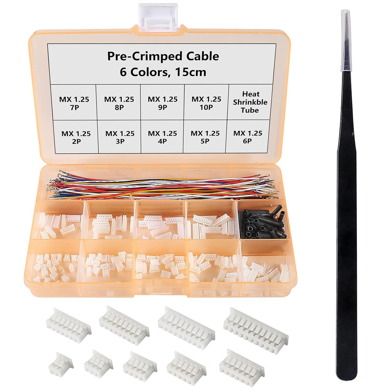 1.25mm Connectors Plug Kit 1.25mm Pitch Connectors and Pre-C