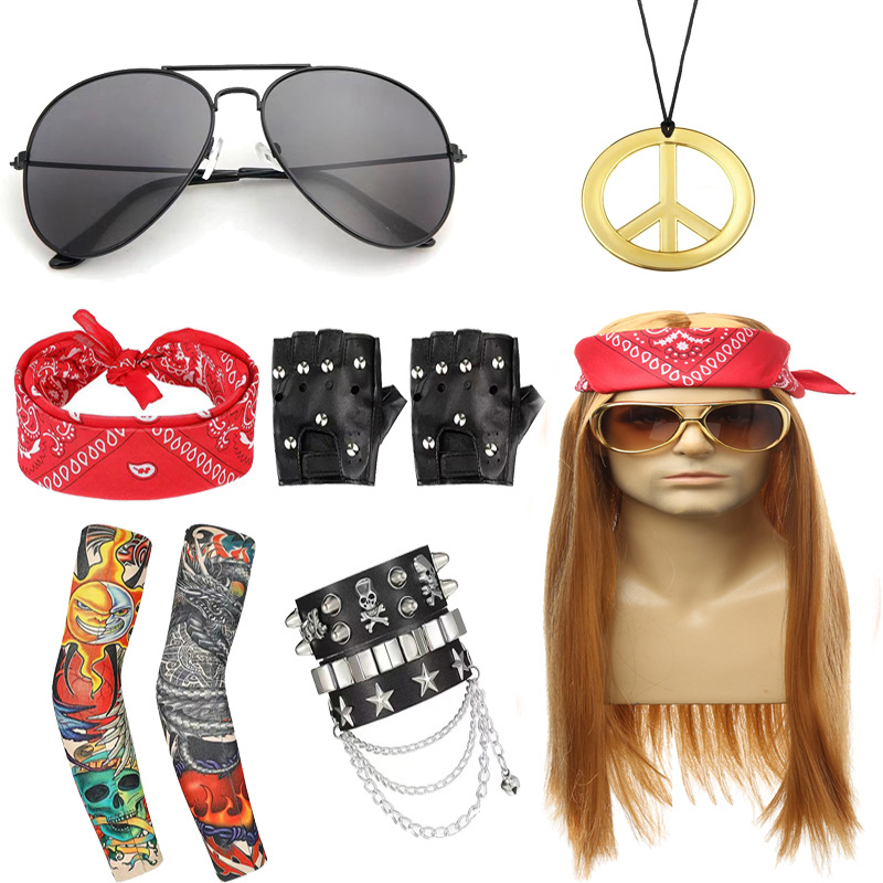 골드 스트레이트 헤어 + 6 종 세트 3