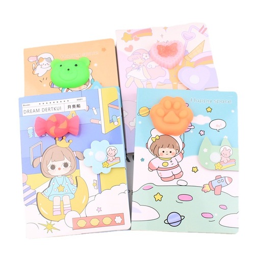 Creative Cute Stress-Relief Handwritten Notebook Gift Box Set Diary Notebook Prize Gift Wholesale Handwritten Notebook