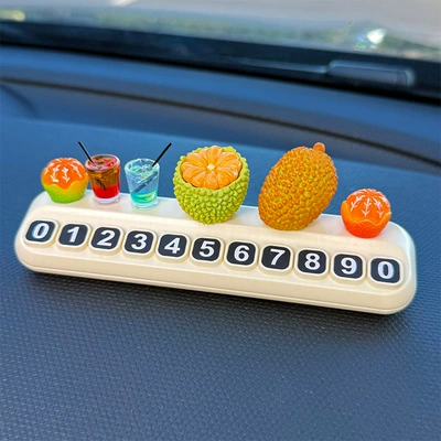 Nömrəli dayanma kartı | Moving Number Plate Phone - half-peeled-jackfruit-jackfruit-2-small-oranges-2-cups-of-drinks-stop-sign