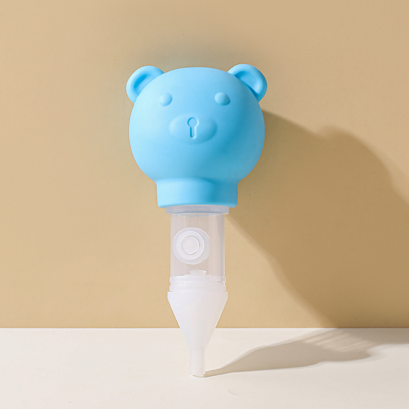 Aspirador Nasal Anti-reflujo para Bebé de Plástico para Limpieza Nasal de Recién Nacidos