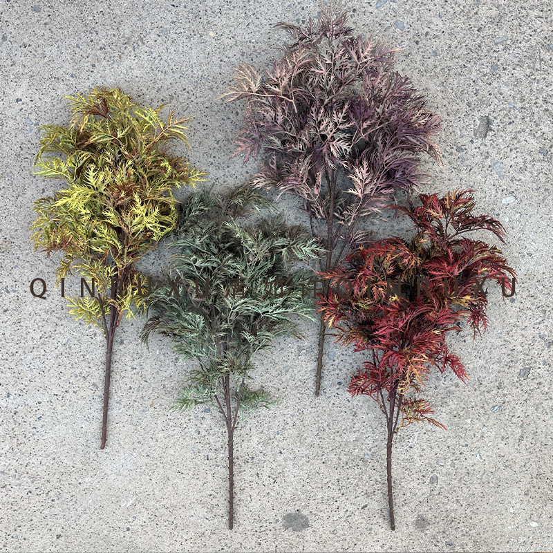 仿真绿植福禄桐蕨类把束户外花园植物假花插花配饰家居装扮侘寂风