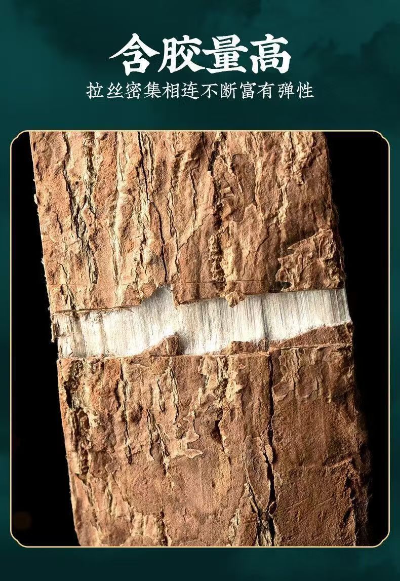 Dried Eucommia Bark Du Zhong 500g Sichuan Sulfur-Free Whole Bark for Decoction and Tea key features