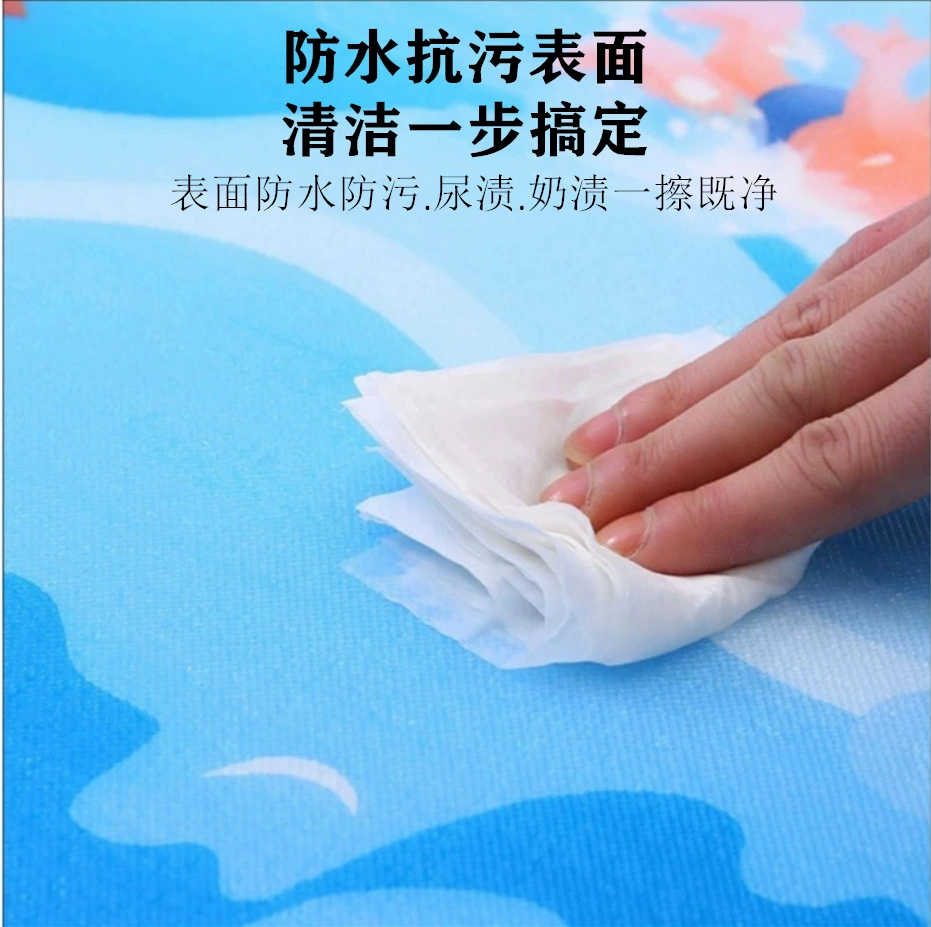 Детский складной нейлон? нет, оригинал: Children's folding non-toxic carpet for crawling for home use odorless from foam, game mat for bedroom, increased thickness