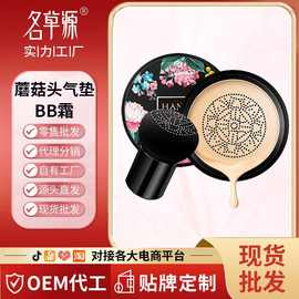 韩纪美颜遮瑕保湿蘑菇头气垫bb霜裸妆水润粉底液素颜cc霜一件代发