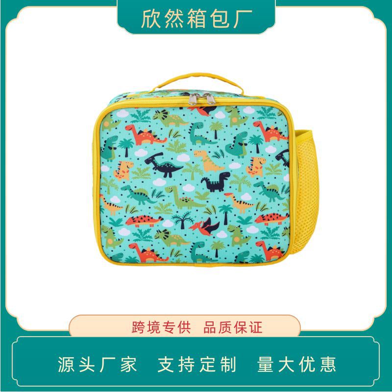 New Starter Dinosaur Unicorn Children's Insulated Lunch Box Bag Cross-border Cartoon Lunch Bag in stock