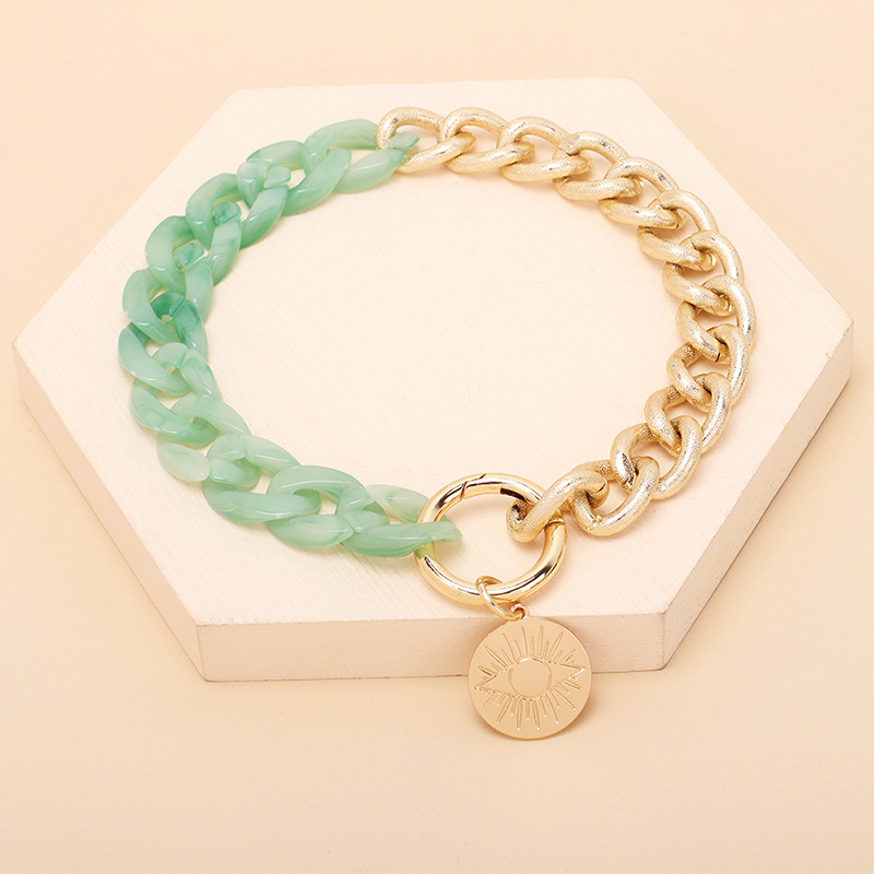 wholesale acrylic color matching necklace Nihaojewelry