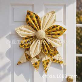 跨境新款 The Heritage Bloom Wreath & Bow 蝴蝶结花环装饰805
