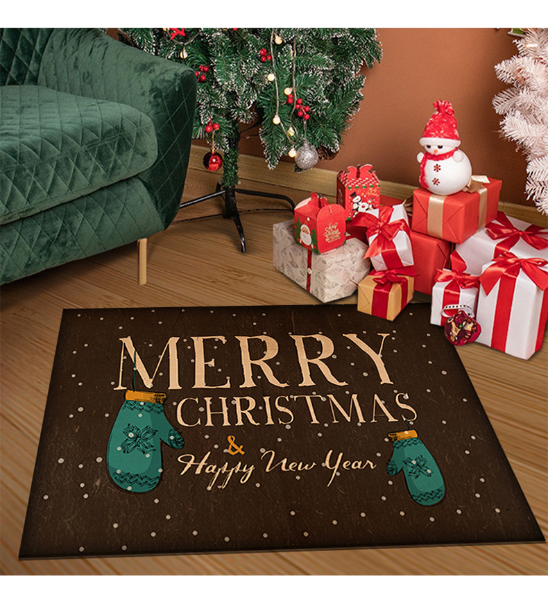 跨境地毯地垫,圣诞地垫,卡通地毯,玄门门垫,入户地垫