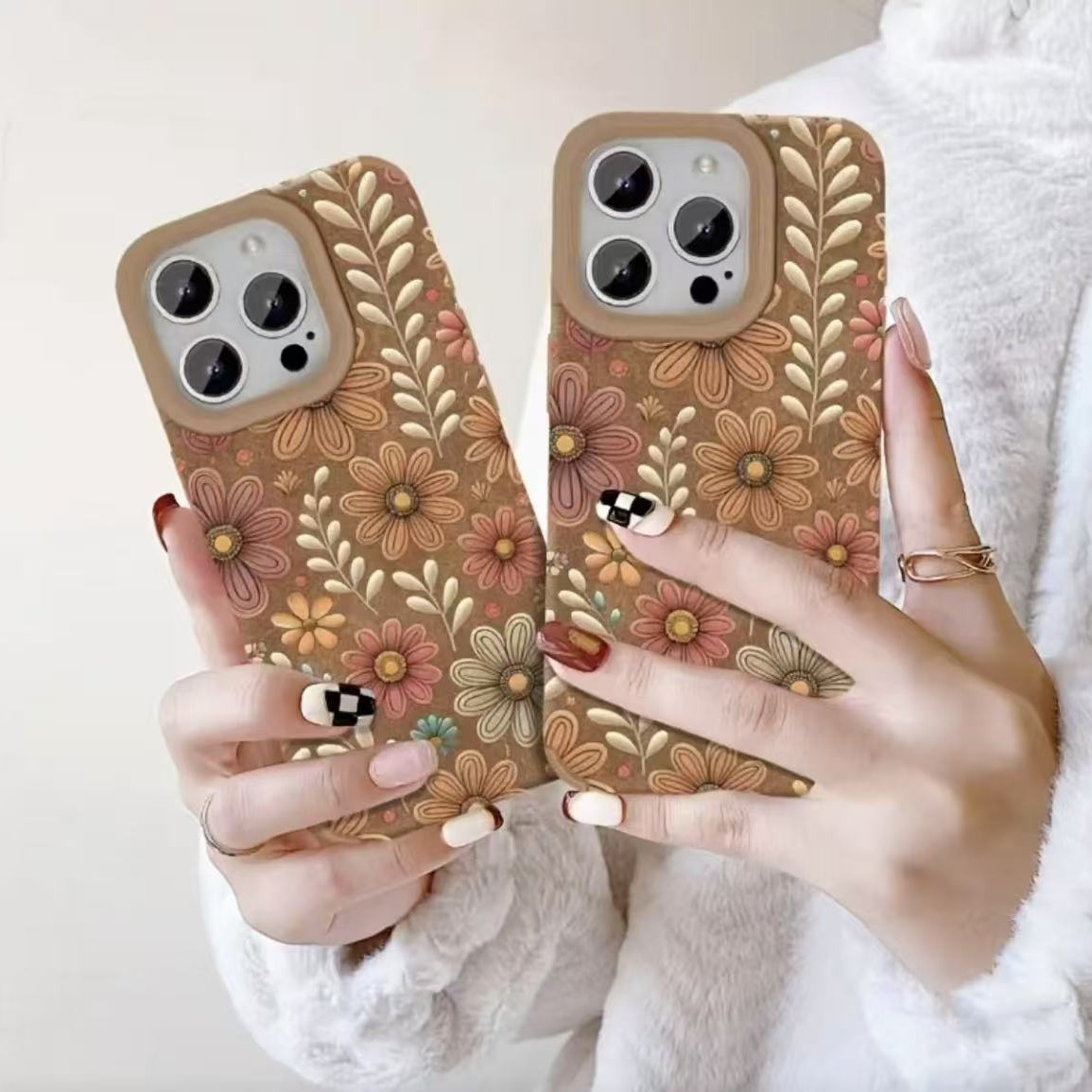 Funda para teléfono móvil iphone16 especial transfronteriza Europa y América Apple 15promax/14 Japón y Corea 13pro12 piel de oveja