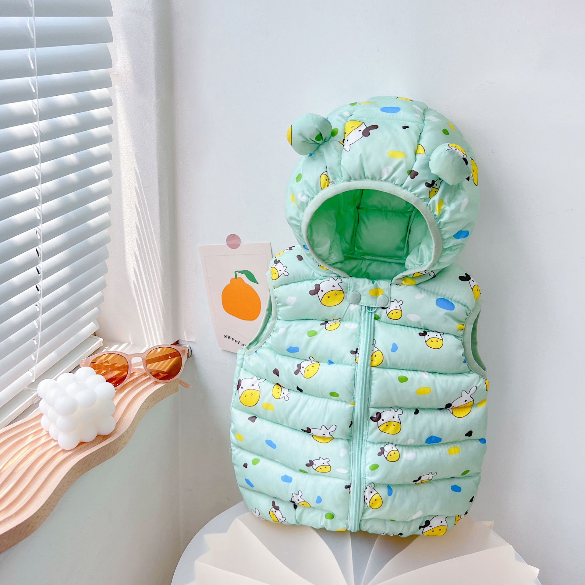 Chaleco de bebé abajo algodón Otoño e Invierno ropa niñas chaleco casual ligero chaleco infantil niños abrigo ESTILO OCCIDENTAL