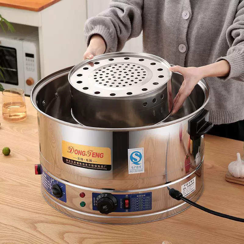 Multilayer capacious steamer stainless steel for commercial use