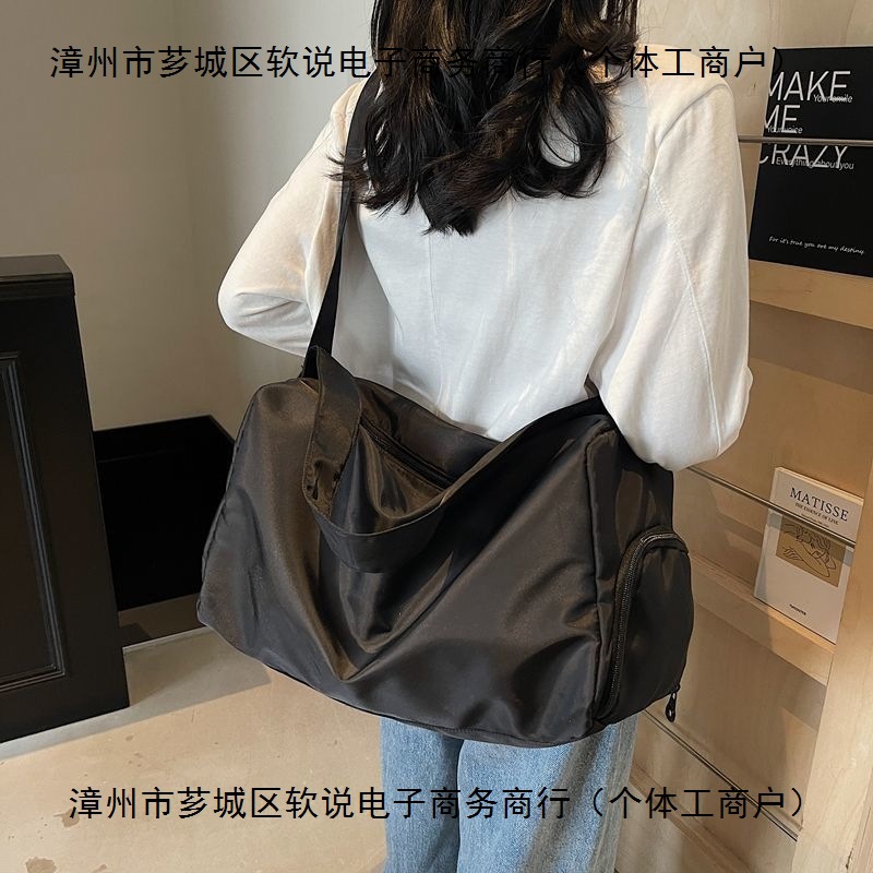 风旅行袋女ins新款大容量游泳健身包训练包慵懒风学生上课包