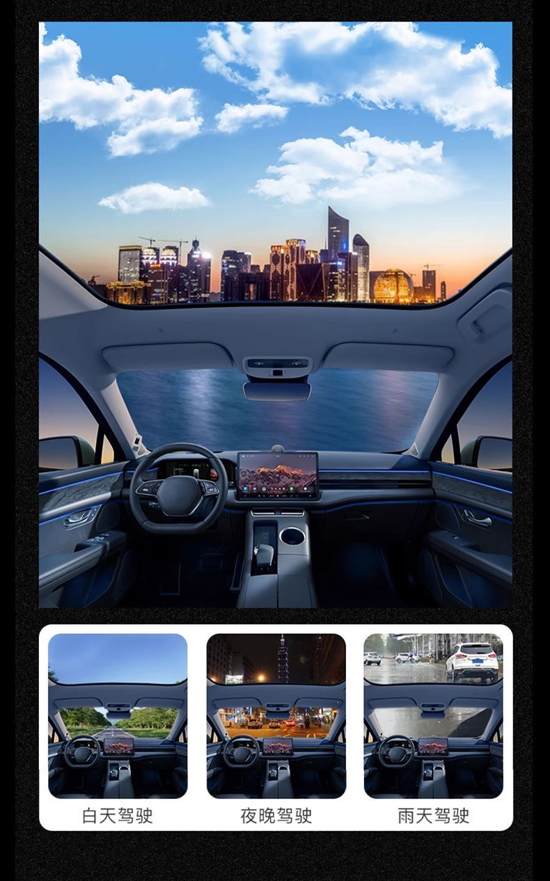 3m Car Film for Front Windshield, Explosion-Proof, Sun Protection, Heat Insulation, Solar Film, Car Window Film, Crystal 70 Full Car Glass Film