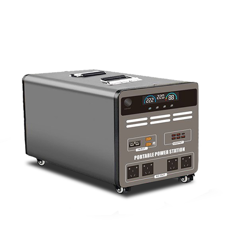 Fuente de alimentación móvil para exteriores, 220v, gran capacidad, portátil, estilo camping, batería para puesto, coche, batería de almacenamiento de energía de emergencia para el hogar