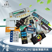 防水PC薄膜开关 仪表仪器薄膜开关面板 汽车仪表盘面贴磨砂塑片