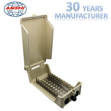 100回线接线盒 防水 室外100对卡接模块电话分线盒钢架铝合金盒