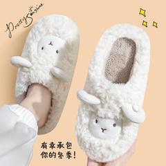 綿のスリッパの女性のかわいい秋の冬の家の滑り止めの家庭用のぬいぐるみの保温のカップルの漫画のスリッパの男性の冬の卸売り