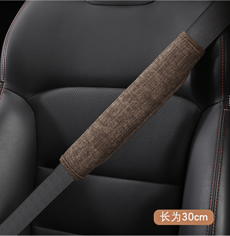 Cat Claw Fleece Car Shoulder Belt Seat Belt Protector Short Plush Plain Car Interior Accessories Car Anti-Strangle Cover
